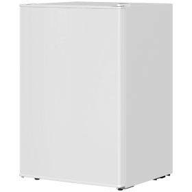 2.5 Cu.Ft Mini Fridge, Single Door Compact Refrigerator with Freezer, Adjustable Thermostat, Reversible Door, White