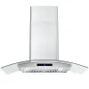 30 Inch Wall Mounted Range Hood 700CFM Tempered Glass Touch Panel Control Vented LEDs