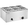 Commercial Electric Food Warmer 6-Pan Countertop Buffet 14.3QT Bain Marie