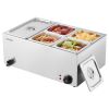 Commercial Electric Food Warmer 5-Pan Countertop Buffet 15.3QT Bain Marie