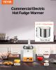 2.4L Electric Cheese Dispenser With Pump Commercial Hot Fudge Warmer 86F-230F