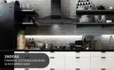 Range Hood 36 Inch Black Wall Mount Range Hood In Black Stainless Steel Kitchen Vent Hood