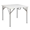 34inch Foldable Square Table,Folding Card Table Plastic Table Portable Square Height Dining Table Perfect For Picnics,Parties,Party And Camping