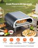 12' Outdoor Pizza Oven Portable Gas Oven Iron Spray  For Camping