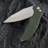 Folding Knife OD Green G10 Handle Pocket Knife, 14C28N Steel Thumb-Stud Outdoor Tools, Folding Knife Sheath