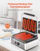 Commercial Panini Press Grill Electric Sandwich Maker Griddle Plate 13.5x9.3 In
