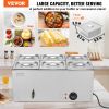 Commercial Electric Food Warmer 6-Pan Countertop Buffet 14.3QT Bain Marie