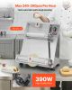 16 Inch Pizza Dough Roller Sheeter Semi-automatic Commercial Dough Press 390W