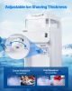 Commercial Ice Shaver 220LBS/H Electric Ice Crusher Snow Cone Maker White