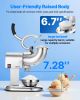 Commercial Ice Crusher 440LBS/H Electric Snow Cone Maker Shaved Ice Silver