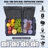 Portable Car Refrigerator Freezer Compressor 32 L Dual Zone For Car Home