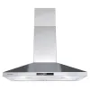 30 Inch Range Hood Wall Mounted 450 CFM Touch Panel Kitchen Stainless Steel Vented