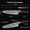 Kegani 8 Inch Japanese Chef Knife, 67 Layers Japanese VG10 Damascus Steel Chefs Knife, Professional Chef's Knife With Pakkawood Handle