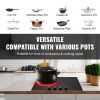 Built-in Electric Cooktop Radiant Ceramic Cooktop 4 Burners 23.2x20.5 Inch