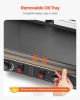 Commercial Panini Press Grill Electric Sandwich Maker Griddle Plate 19x9in