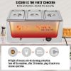 Commercial Electric Food Warmer 3-Pan Countertop Buffet 24QT Bain Marie