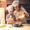 Non Stick Springform Cake Pan Leakproof 9in 10in 11in Bakeware Pan With Removable Bottom 3Pcs Per Set