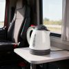 150W Portable Car Electric Kettle 10 0 0ml Truck Heated Water Tea Coffee Kettle Auto Shut Off For Road Trip Beige