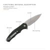 Folding Knife OD Green G10 Handle Pocket Knife, 14C28N Steel Thumb-Stud Outdoor Tools, Folding Knife Sheath