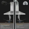 30/36 Inch Range Hood 700CFM Wall Mount Stainless Steel Touch Control 3-speed Stove Vent