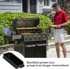 Grill Drip Pan,Grease Catcher Pan Compatible With Char-Broil, Black Steel Grease Pan Accessories For Most Charbroil Gas Grills