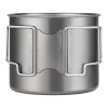 Uncoated Titanium Cup Pure Titanium Outdoor 800ml 29oz Cup For Camping