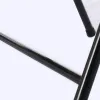 6pcs Elegant Foldable Iron & PVC Chairs For Convention & Exhibition Black
