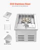 Single Grilling Side Burner For Outdoor 17,000BTU Propane & Natural Gas