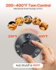 Commercial Deep Fryer Free Standing Natural Gas Fryer 3-Burner Dual Baskets