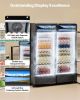 Commercial Merchandiser Refrigerator 9.7 CU.FT Glass Door Beverage Refrigerator