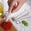 5pcs Measuring Spoons Set; Stainless Steel Mini Measuring Spoons; Teaspoons For Measuring Dry And Liquid Ingredients