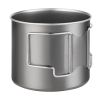Uncoated Titanium Cup Pure Titanium Outdoor 800ml 29oz Cup For Camping