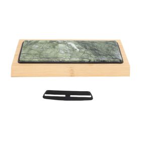 Green Jade Sharpening Stone 2 Side Grit 10000 Fine Polishing Whetstone With Bambusoideae Base Angle Guide