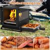 Portable Wood Burning Stove Mini Heater Burner With Pot Rack Oven Pan