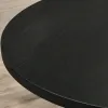 Banff 5-piece Dining Set, Cross-Buck Round Table with 4 Tufted Chairs, Gray