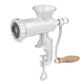 Manual Meat Grinder, Heavy Duty Cast Iron Hand Meat Grinder with Steel Table Clamp, Meat Mincer Sausage Maker with 1 Cutting Blade, 2 Cutting Plates
