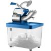 VEVO 110V Commercial Electric Ice Shaver 440lbs/h, Snow Cone Machine with Dual Blades, Stainless Steel Shaved Ice Machine for School, Church