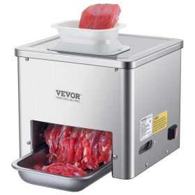 Meat Cutter Machine, 550W Meat Slicer, 350 lb/h Commercial Meat Cutting Machine, Stainless Steel, 3.5 mm Thickness