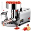 110V Electric Tomato Strainer 370W Commercial Grade Tomato Milling Machine Stainless Steel Tomato Press and Strainer 90-160 Kg/H Pure Copper Motor Foo