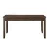 Dark Cherry Finish 5pc Dining Set Table and 4 Side Chair Chenille Upholstery Functional Drawers Table Wooden Funiture Dining Kitchen Set