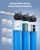 Whole House Water Filter System, 3-Stage | Sediment, IMR, CTO | 4.5" x 20" Home Water Purifier Filter Reduce Iron, Manganese, Chlorine, Bad Taste