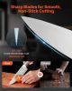 Kitchen Knife Set with Block and Sharpener, 15 Piece German High Carbon Stainless Steel Sharp Knife Set, Kitchen Cutlery with Ergonomic Handle