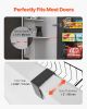 Over the Door Pantry Organizer, 8-Tier Pantry Organization and Storage, Heavy-Duty Steel Hanging Spice Rack, Adjustable Wall Seasoning Shelves