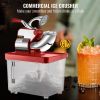 110V Commercial Ice Crusher 440LBS/H, ETL Approved 300W Electric Snow Cone Machine with Dual Blades