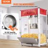 Popcorn Maker, 1615W Popcorn Popper Machine, 16 Oz Kettle Large Capacity Countertop Popcorn Maker with Tempered Glass
