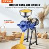 Electric Grain Mill Grinder, 3000W Spice Grinders, Commercial Corn Mill with Funnel, Thickness Adjustable Powder Machine