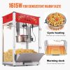 Popcorn Maker, 1615W Popcorn Popper Machine, 16 Oz Kettle Large Capacity Countertop Popcorn Maker with Tempered Glass