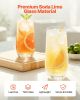 Drinking Glasses Set, 16-Piece Crystal Glass Cups, Elegant Mixed Glassware Set