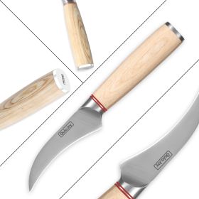 Vegetable Cleaver - Japanese Cleaver 6.5 Inch Chopping Knife High Carbon Stainless Steel Knives With Wooden Handle 6.5 Inch Cleaver Knife (Option: Paring Knife)
