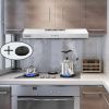 Stainless Steel Under Cabinet Range Hood Vent Cooking 230 CFM Kitchen 3 Speed Cooker Hood